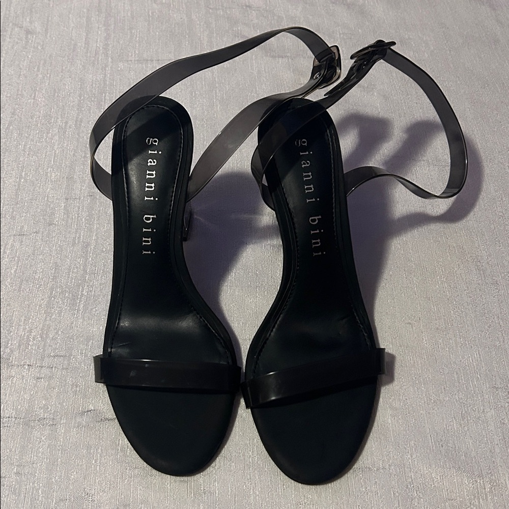 Gianni Bini Black Strappy Heels